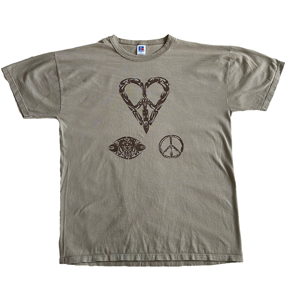 The Heart Tee in Tan